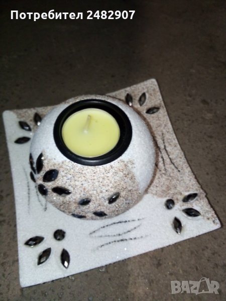 Стилен свещник, снимка 1