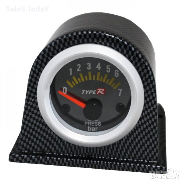 Уред за измерване налягането на маслото на двигателя-Oil press bar,от 0 до 7 bar, снимка 1