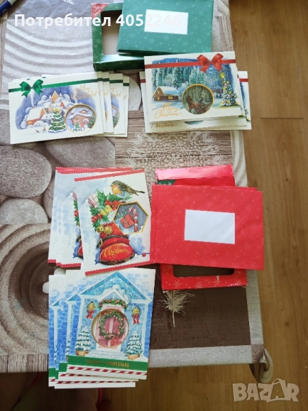 Коледни картички - 10 броя, снимка 1