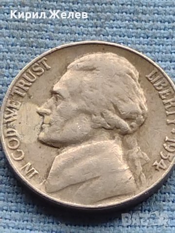 Стара монета 5 цента 1954г. САЩ рядка за КОЛЕКЦИОНЕРИ 40403, снимка 6 - Нумизматика и бонистика - 42729959