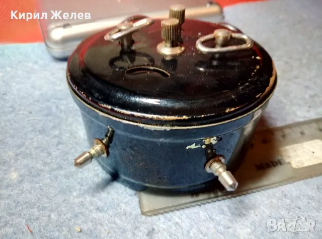PRIM MADE in CZECHOSLOVAKIA Стар КОЛЕКЦИОНЕРСКИ ЧЕШКИ МЕХАНИЧЕН БУДИЛНИК МЕРА-ПОЛТИК 48333, снимка 13 - Антикварни и старинни предмети - 47656782