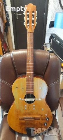 Акустична китара с релсов алнико адаптер, снимка 1