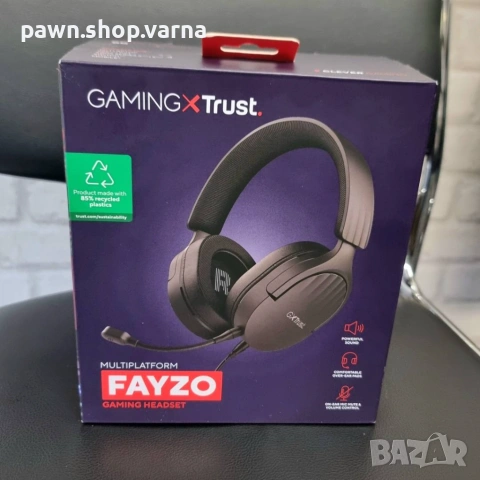 Геймърски слушалки Trust GXT Fayzo –  с микрофон, като нови!