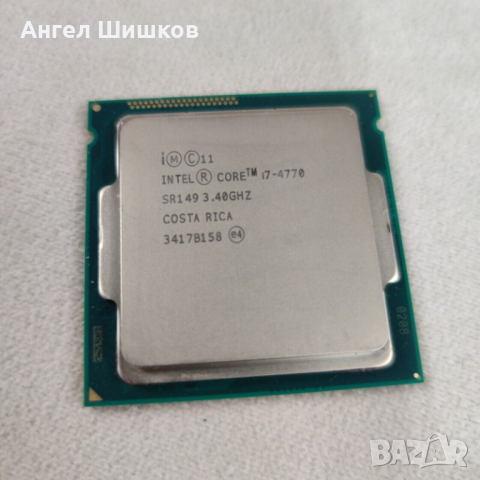 Intel Core i7-4770 SR149 3400MHz 3900MHz (турбо) L2-1MB L3-8MB TDP-84W Socket 1150, снимка 1 - Процесори - 35102418