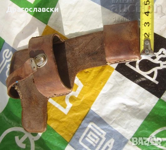 Различни стари кожени кобури за пистолет, оръжие, кобур, кожа, снимка 12 - Други ценни предмети - 28879398