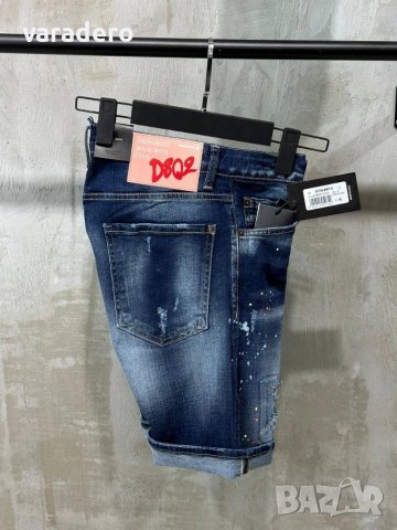 Мъжки къси дънки висок клас Dsquared , снимка 3 - Дънки - 40239626