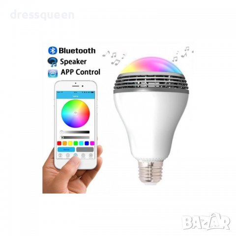 1351 Bluetooth Smart LED Крушка с Високоговорител, снимка 7 - Лед осветление - 37265489