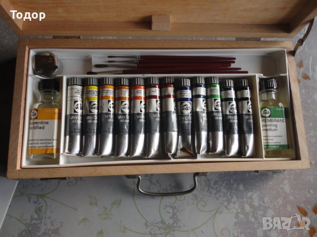 Комплект за рисуване куфар кутия боя четка Таленс Ван Гок, снимка 6 - Други - 39338389