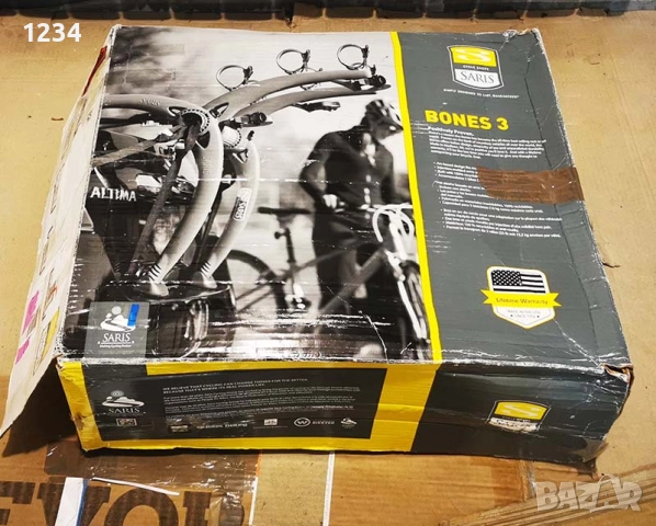 НОВА SARIS BONES 3 стойка багажник за велосипеди за автомобил, снимка 6 - Аксесоари и консумативи - 52893720