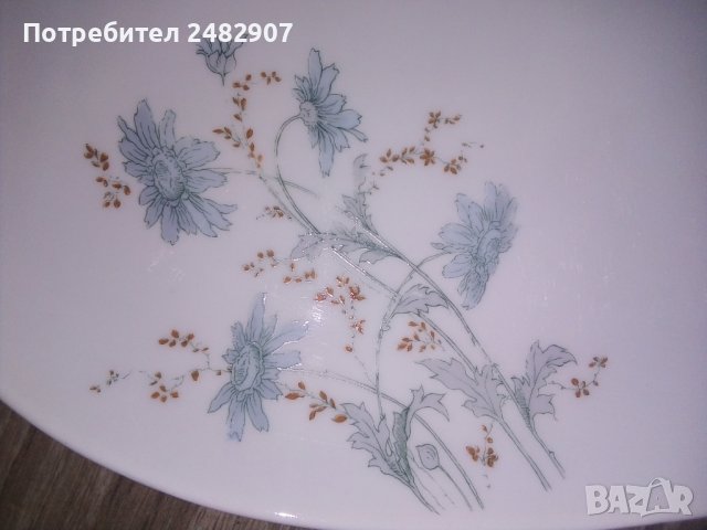 Старо порцеланово плато, снимка 2 - Чинии - 44218384