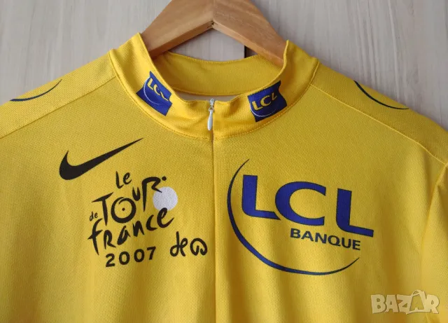 2007 Tour De France LCL Nike Jersey Bike - вело байк джърси за колоездене, снимка 5 - Спортни дрехи, екипи - 49424612