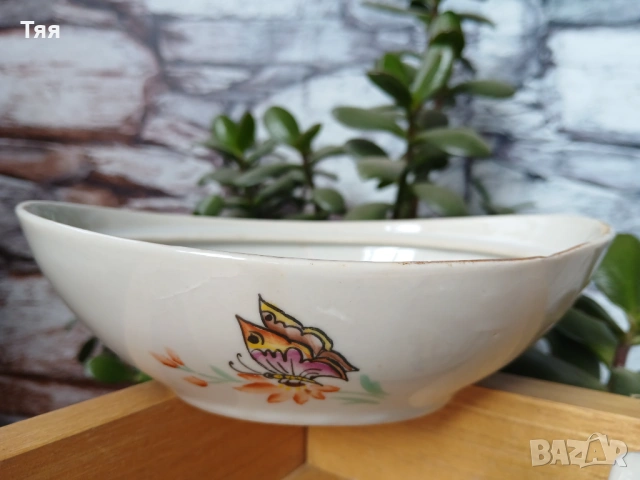 БГ порцеланова захарничка с пеперуди , снимка 5 - Аксесоари за кухня - 54098040