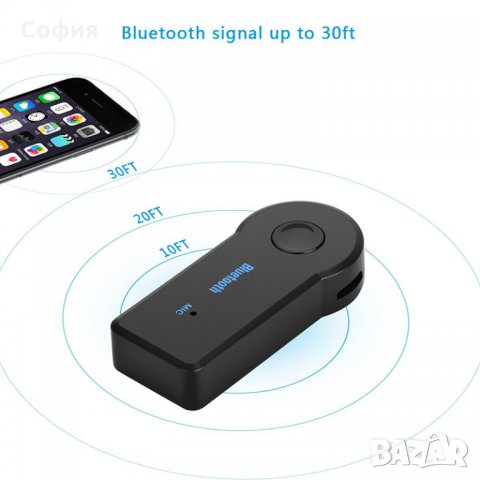 НОВО Bluetooth за кола AUX хендсфри аудио приемник жак 3.5мм НАЛИЧНО!!!, снимка 6 - Аксесоари и консумативи - 31701161