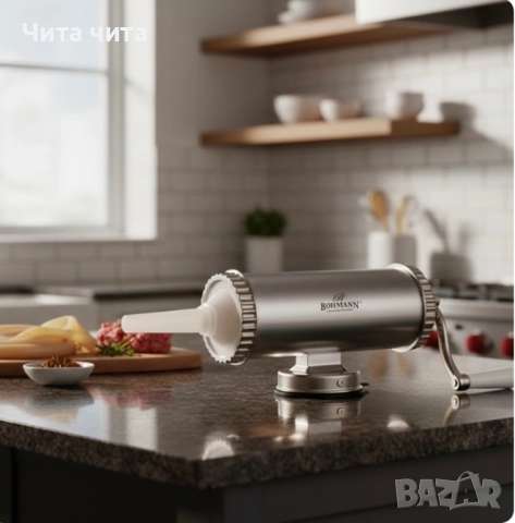 Пълначка за колбаси Bohmann BH 02-750 – Стабилна, удобна и идеална за домашни наденици, снимка 3 - Месомелачки - 52539477