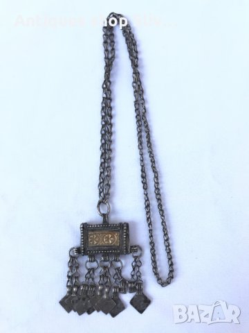 Автентичен сребърен накит/ муска №0609, снимка 1 - Антикварни и старинни предмети - 33907187