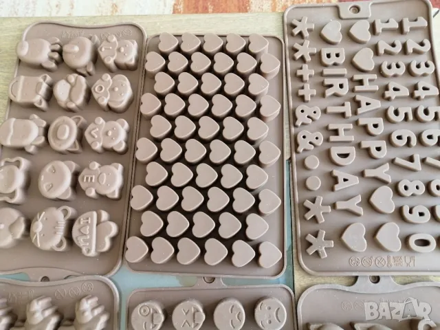 Силиконови форми за шоколад и украса, снимка 5 - Форми - 47865539