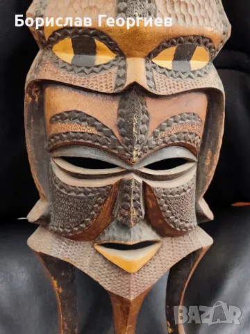 Дървена маска , снимка 3 - Колекции - 49480915