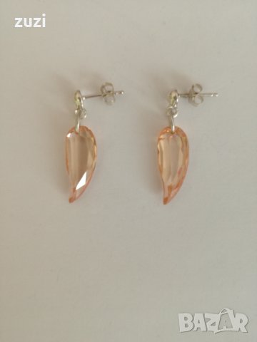 Сребърни обеци с жълт топаз. Сребро проба 925. , снимка 3 - Обеци - 38502853