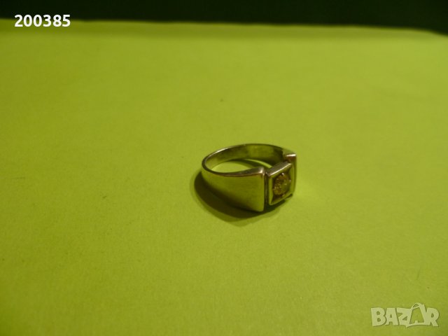 Сребърен пръстен с розов кристал, снимка 3 - Пръстени - 38356108