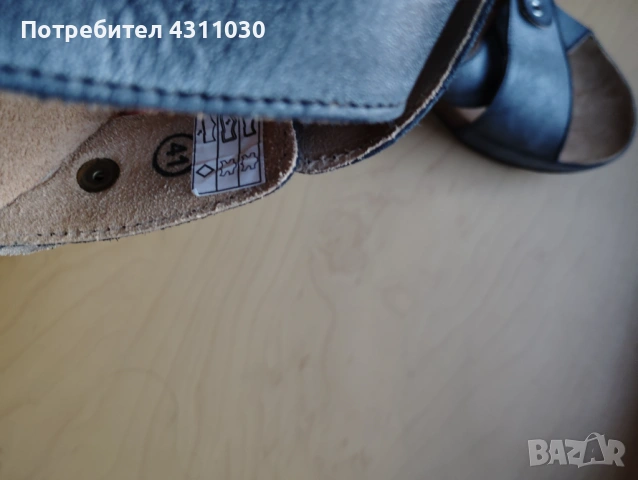 Дамски чехли Scholl естествена кожа 41 номер като ново, сиви, снимка 11 - Чехли - 53166140