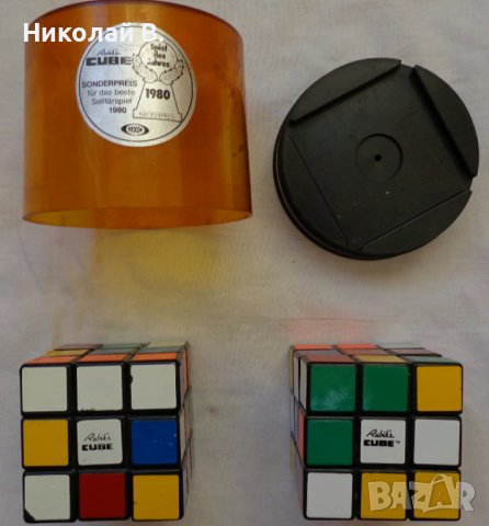 Оригинално Унгарско кубче Рубик Rubiks CUBE tm два броя употребявани, снимка 2 - Колекции - 36850358