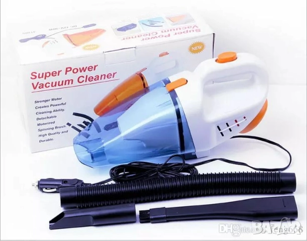 Преносима мини автомобилна прахосмукачка за сухо и мокро почистване