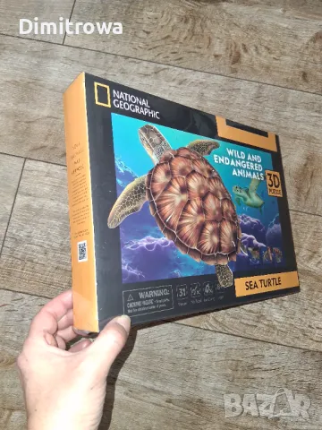 CubicFun Пъзел 3D National Geographic Морска Костенурка 31ч., снимка 4 - Образователни игри - 48820225