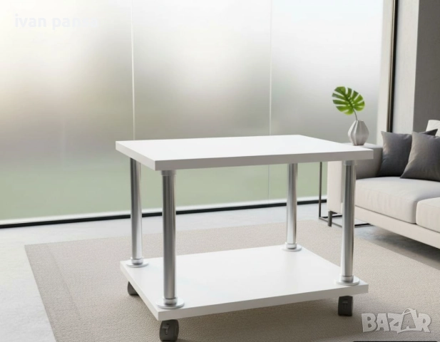 Помощна количка/ козметична масичка/етажерка с колелца - Айви мебел, снимка 8 - Маси - 49638641