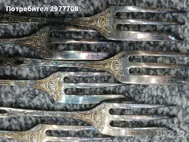 Немски сребърни вилички, снимка 6 - Други ценни предмети - 36927237