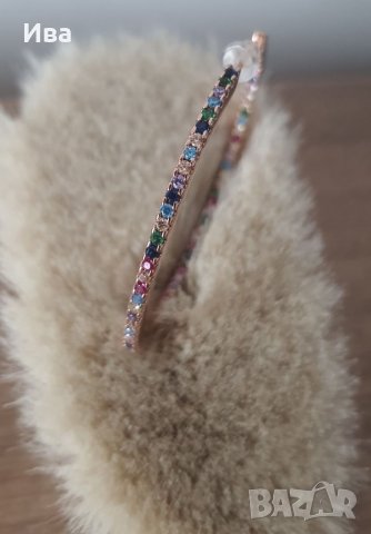 Обици с камъни Oxette , снимка 2 - Обеци - 34972141