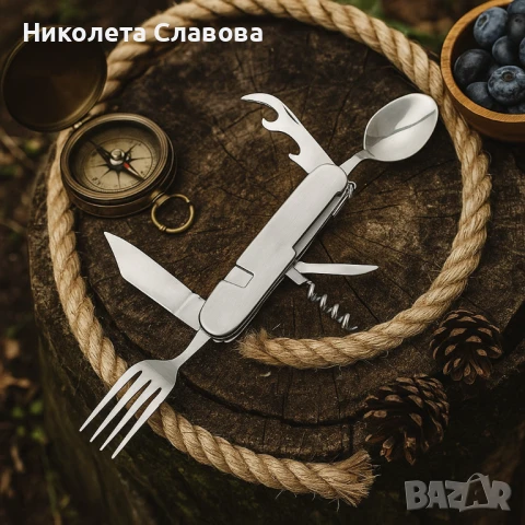 Мултифункционално ножче 6 в 1 – Всичко в едно за открито, снимка 1