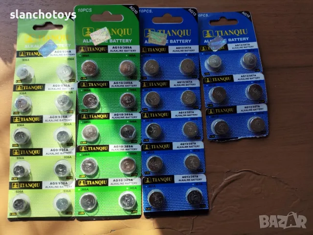 Батерия копче,10бр.на листче, снимка 1