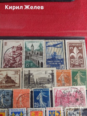 Лот пощенски марки стари редки поща Франция за колекция 22021, снимка 6 - Филателия - 36684258