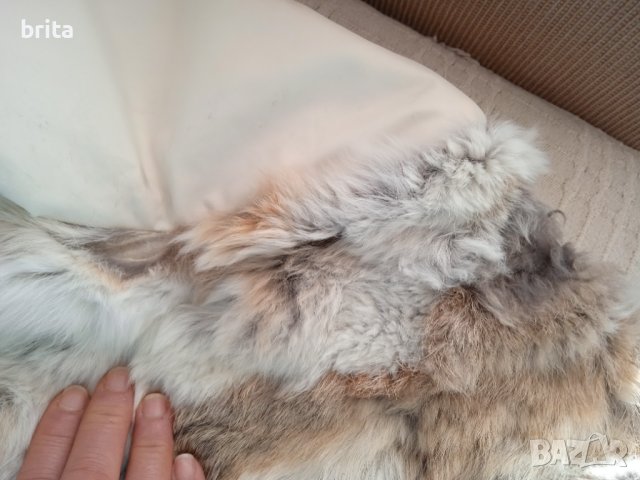 Бяло яке със заешка кожа, снимка 12 - Якета - 44451044