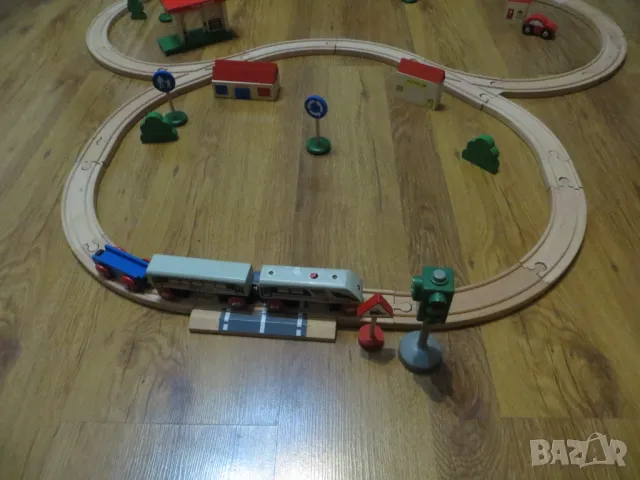 Дървено влакче, снимка 4 - Влакчета, самолети, хеликоптери - 48804341