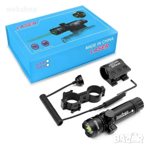 Лазерен Прицел за пистолет или пушка , USB зареждане, до 2000 метра, снимка 1