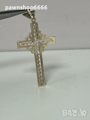 Златна висулка / Златен Кръст - ръчна изработка 14К, снимка 9 - Колиета, медальони, синджири - 52624846