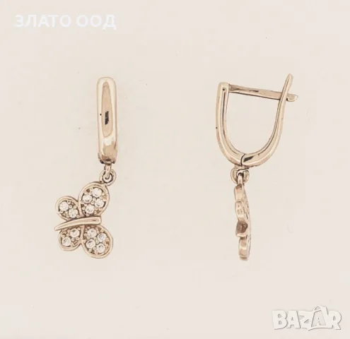 Златни ДЕТСКИ  обеци -14К, снимка 17 - Обеци - 36216449