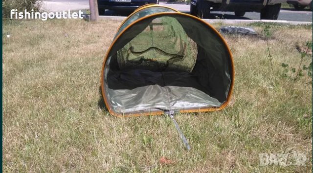  Гумиран живарник с метални обръчи и двоен отвор 2,5 мт + калъф 39 лв., снимка 5 - Такъми - 30906061