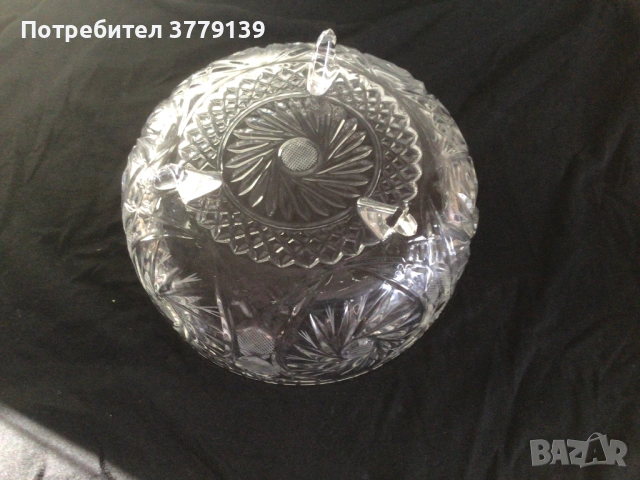 Кристална фруктиера/купа, снимка 3 - Други - 53227196