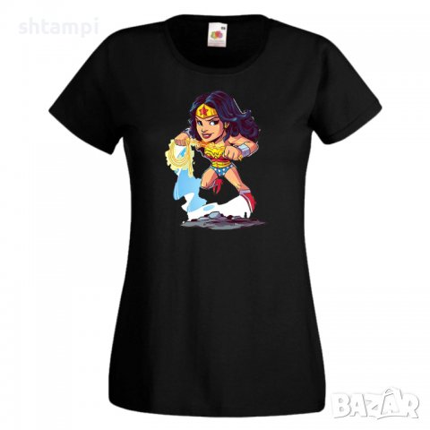 Дамска тениска DC Wonder Star Wars Игра,Изненада,Подарък,Геймър, , снимка 2 - Тениски - 36788645