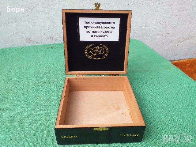 Луксозна дървена кутия за пури, снимка 4 - Други ценни предмети - 30376276