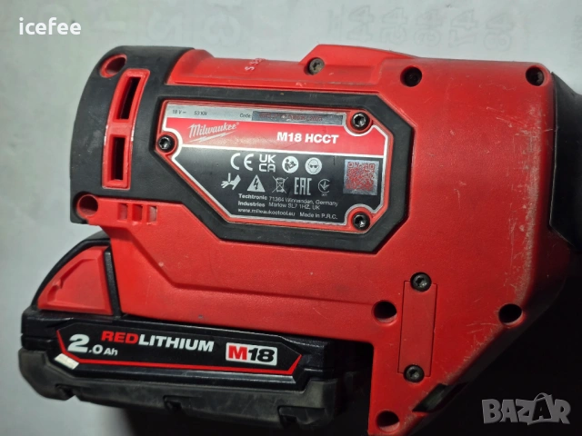Milwaukee M18HCCT акумулаторна машина за кримпване 18V, снимка 7 - Други машини и части - 53380962