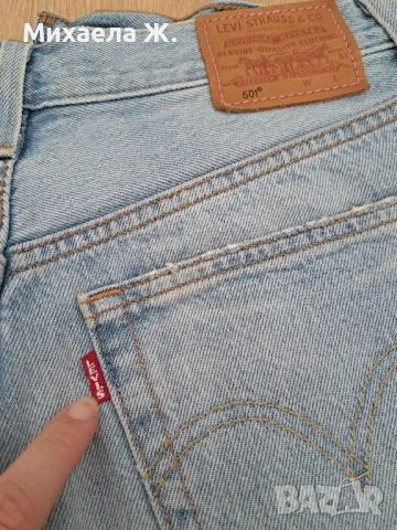 Дънкови къси панталони Levi's 501, снимка 5 - Къси панталони и бермуди - 49389655