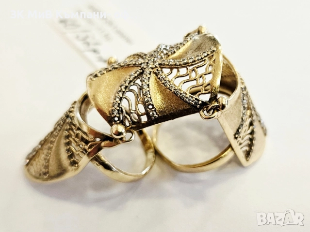 Златен пръстен 11.1гр 03578-25, снимка 2 - Пръстени - 51448159