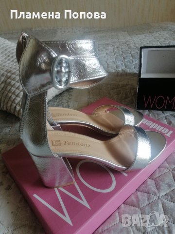 Нови! Дамски обувки с  ток , снимка 2 - Дамски елегантни обувки - 40596305