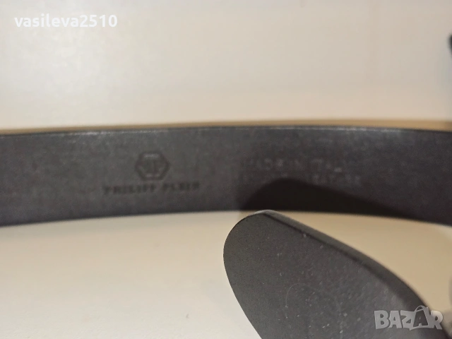 Philipp Plein оригинален мъжки колан от естествена кожа , снимка 4 - Колани - 53891114