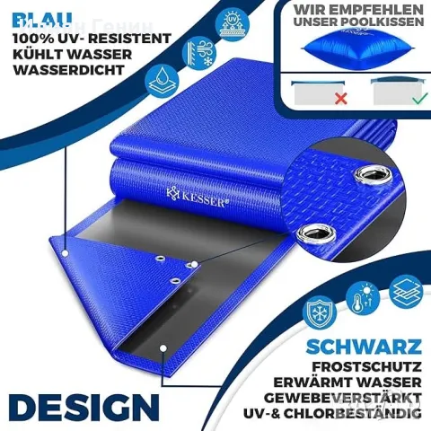 KESSER® Соларно покривало за басейн Брезент 304x210cm, снимка 2 - Басейни и аксесоари - 50310464