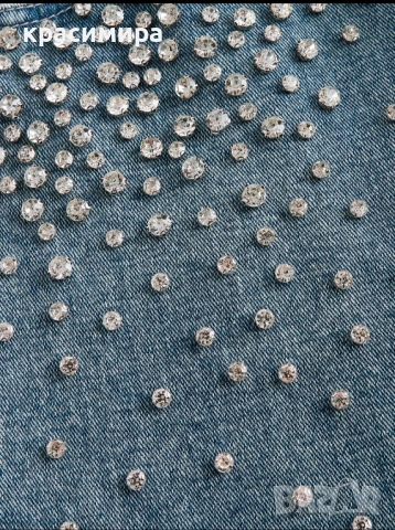 Нови дамски дънки с камъни , снимка 6 - Дънки - 54140769