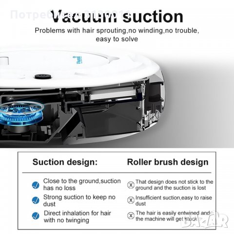 Нови модел 2022 BOWAI 12м гаранция робот прахосмукачка с моп функция 1800pa сухо и мокро почистване